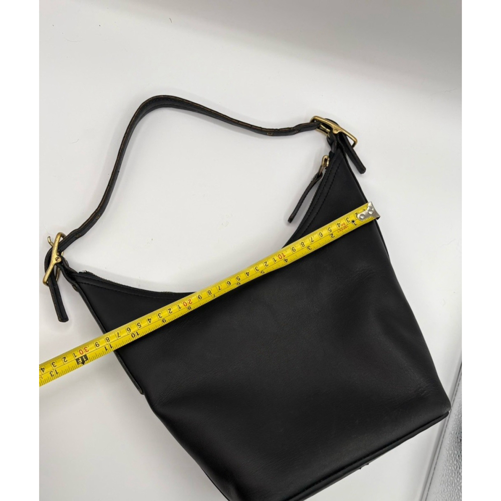 Vintage Coach Legacy 9823 Black Leather Shoulder Bag Minimalist 90s Made in USA - Picture 13 of 15